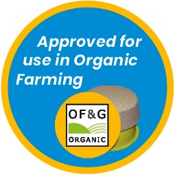 Approved for use in Organic Farming